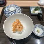 てんぷら 近藤 - えびと帆立のかき揚げ