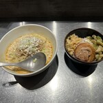【2025.6.5(木)】冷し担担麺（並盛・180g）＋そぼろ御飯セット1,450円