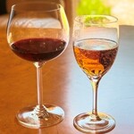 プティレストラン グーテ - グラスワイン赤＆ジンジャーエール辛口