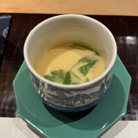 大三 - アサリの出汁　百合根の茶碗蒸し