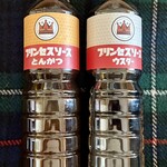 プリンセスソース - とんかつソース 1,0l・ウスターソース 1,0l
