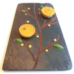 ル・ジュー・ドゥ・ラシエット  - ランチ7皿コース 5040円 のフォアグラのソテーとドライオレンジのツリー仕立て