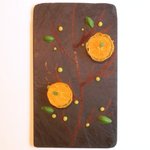 ル・ジュー・ドゥ・ラシエット  - ランチ7皿コース 5040円 のフォアグラのソテーとドライオレンジのツリー仕立て