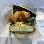 コメコメバーガー - 料理写真:アジフライライスバーガー650円