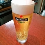 クリーミーな泡が素敵な生ビール