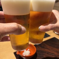 玄水 - 生ビールでかんぱ〜い♪