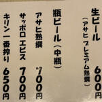 にし邑 - メニュー