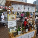 京王スカイビアガーデン - お酒も結構並んでます