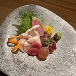 琉 肉、酒、ときどき魚。 - 【地鶏刺し盛り】