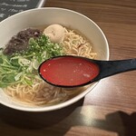 琉 肉、酒、ときどき魚。 - 【トド煮干（塩）＝スープ】