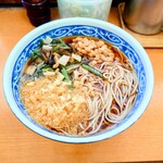 加賀 - ■ 納豆 (山菜・あげ玉入り) そば、600円