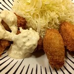 大衆食堂 てんぐ大ホール - カキフライ＆チキンタルタル