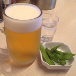 平良久亭 - 1杯目は生ビール