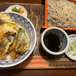 そば処喜庵 - 料理写真:天丼セット