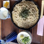 岩田屋 - ざるそば　大盛り250円増し　1,200円