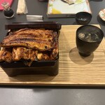 うなぎ ひらやま - 高尾山盛りと肝吸い