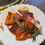 焼肉 あざす - コリコリ、上レバー、ホルモン。美味し。