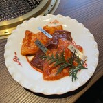 焼肉 あざす - コリコリ、上レバー、ホルモン。美味し。