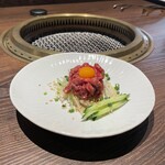 焼肉 あざす - あざす和牛ユッケ。美味し。