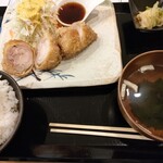 割烹食堂 かいね - 鶏かつ定食　980円
