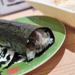 寿司おのざき - 目光炙り会津山塩入り手巻き