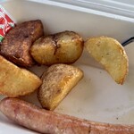 フラノバーガー - セットのポテト&ソーセージ