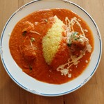 インドカレー茶屋 にきる - にきるランチ（コフタカレー・えびカレー）