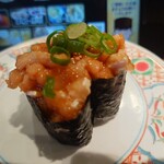 回転すし北海道 - サーモンユッケ