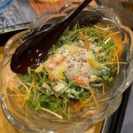 日本橋 - 温泉たまごとサラダ