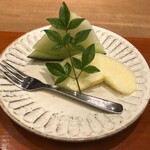 寿司英 - みずみずしいメロンも