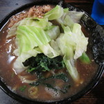 まつり家 - 2014.8　ラーメン650円＋キャベツ70円＋刻みチャーシュー70円