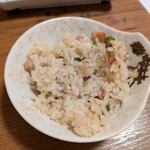 音威子府TOKYO - アスパラとベーコンの炊き込み御飯