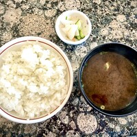 鉄板焼ケルン - ◇ランチセット／ご飯、味噌汁、お新香