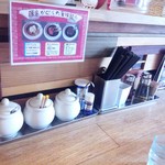 麺家かぐら - カウンター（平成26年8月撮影）