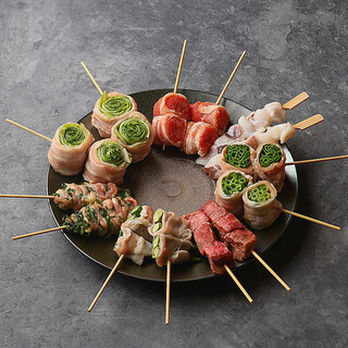 女性に人気の野菜巻き串★ヘルシーで満腹感も◎