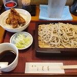 蕎麥 三晃菴 - 料理写真:せいろ蕎麦＋ミニきす天丼 