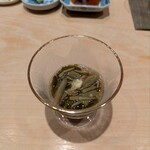 鮨 はしもと - 蓴菜と海蘊のお浸し