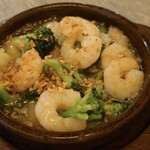 神楽坂 ココチーノ - 小海老とブロッコリーのアヒージョ