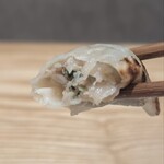 餃子食堂 つるかめ - ぱくぱく餃子　断面
