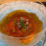 銀座 大石 - 下には雲丹