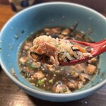 OKINAWA SOBA EIBUN - 残ったスープと、合わせたら美味いに決まってる