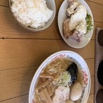ラーメン食堂 ホームラン - 初の唐揚げタルタル定食、美味い、食べ過ぎた。