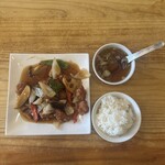 蓮 - 酢豚セット