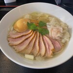 麺堂にしき 西武新宿店 - 特製鴨だし塩ラーメン＋鴨チャーシュー