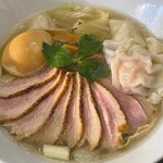 麺堂にしき 西武新宿店 - 特製鴨だし塩ラーメン＋鴨チャーシュー