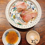 御料理 ふじ田 - 銚子のヒゲソリダイ 鹿児島のシマアジ