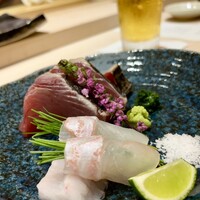 銀座 すし傳 - お刺身盛り合わせ