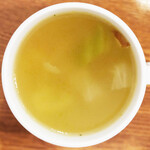 レストラン・サカキ - 千葉県産林SPF豚のポークジンジャー 1500円 のスープ