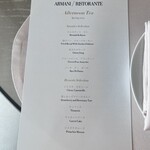 アルマーニ リストランテ - アフタヌーンティーのメニュー