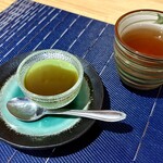 フリースタイル 迅 - デザートに まっちゃプリンを頂きました
